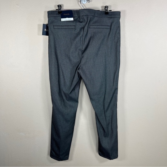 NEW SIZE 16 RAFAELLA DRESS PANTS BLACK BLUE PULL ON STRETCH FABRIC GOLD ACCENT - Picture 8 of 14